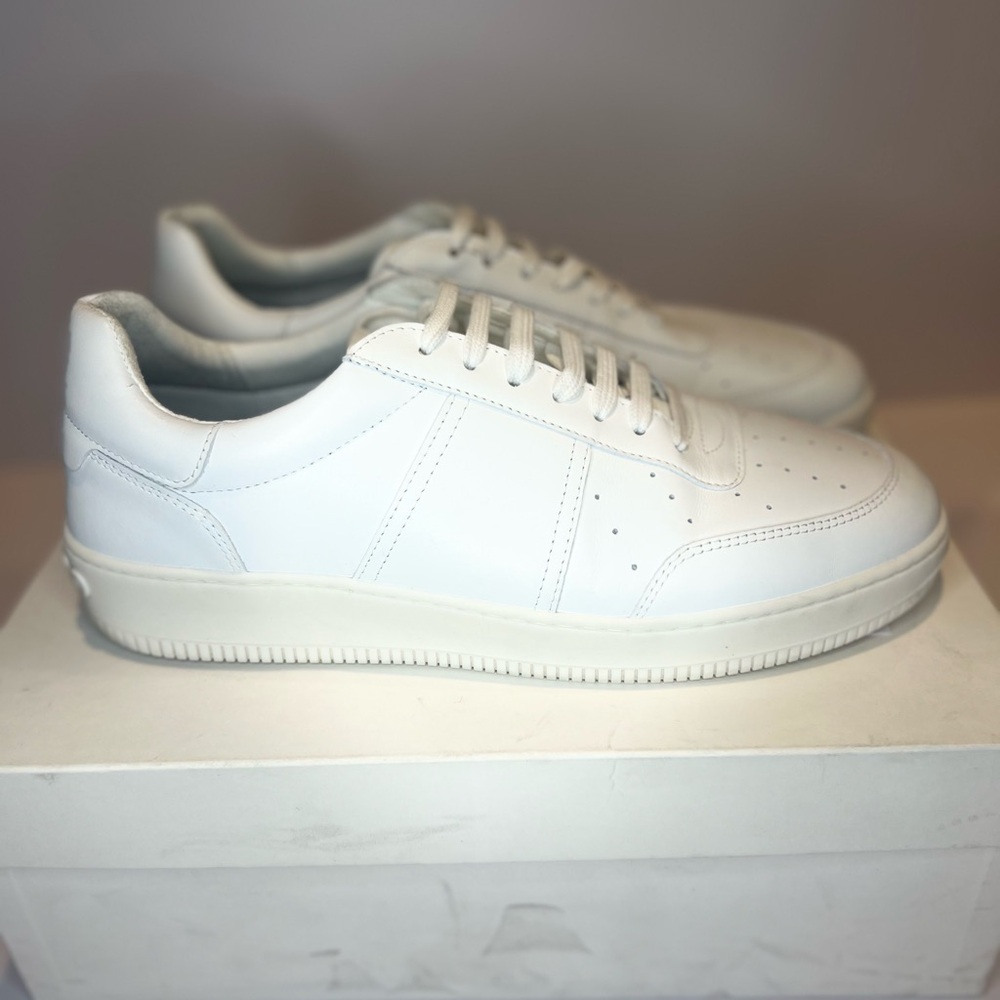Magic White Lace Up Low Top Sneakers - Picture 5 of 10